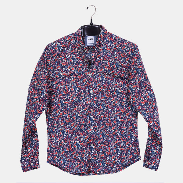 Zara Man Casual Shirt Floral Design
