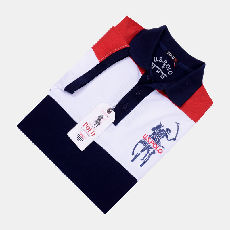 US Polo Half Sleeve Polo Shirt (Navy)