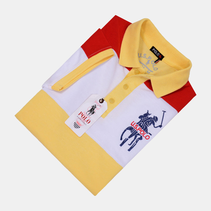 US Polo Half Sleeve Polo Shirt (Yellow)