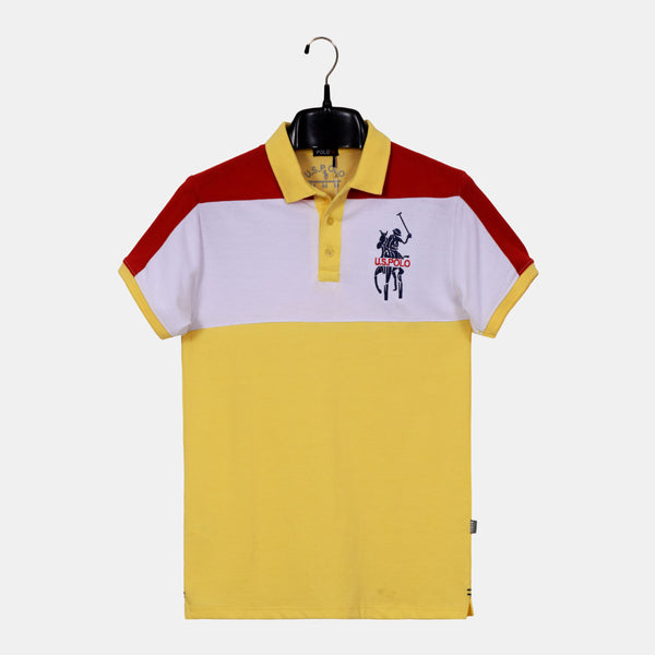 US Polo Half Sleeve Polo Shirt (Yellow)