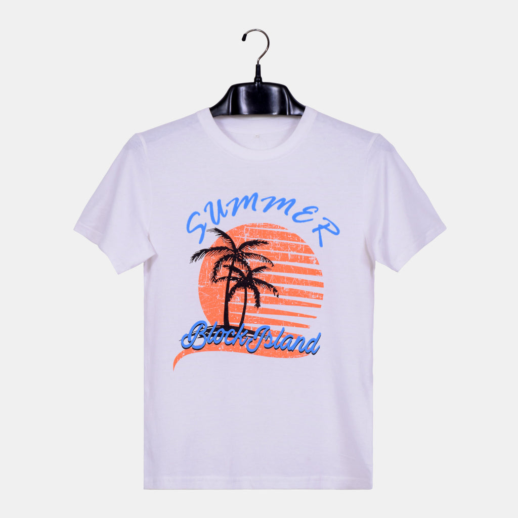 White Summer Island shirt