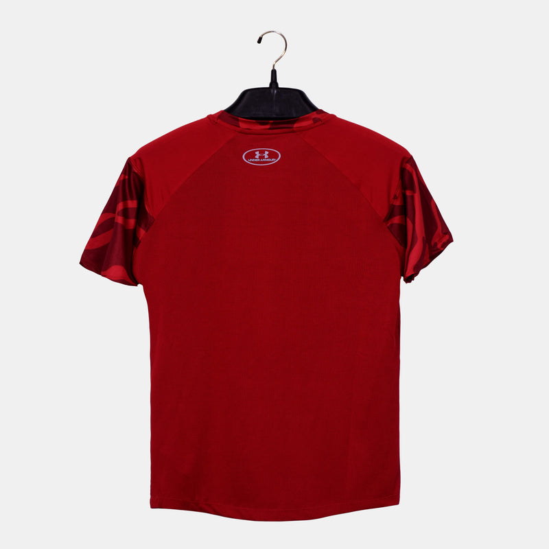 Under Armour Dri-Fit Men Sports Shirt Red Heatgear